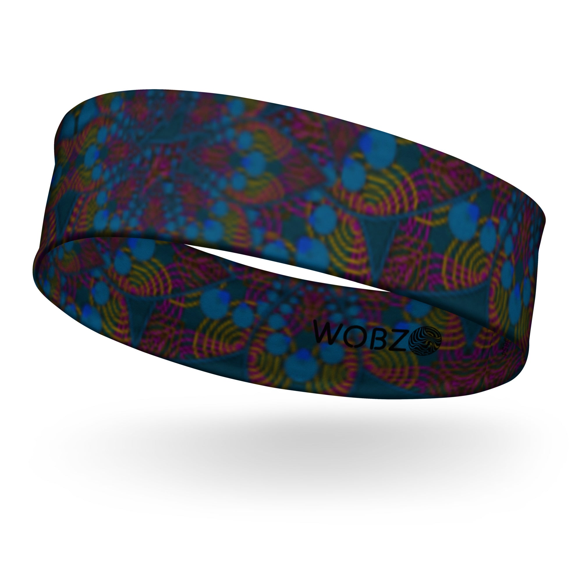 Blue flower pattern Headband